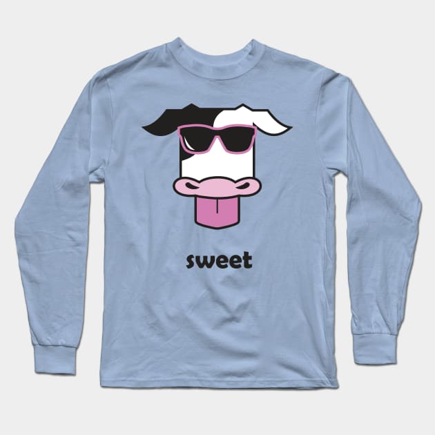 Sweet Cow Long Sleeve T-Shirt by Jon McBrine